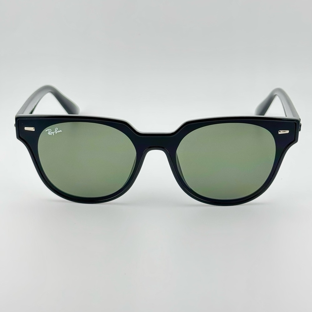 Ray-Ban Blaze Meteor Sunglasses RB4368N Polished Black Frame with Green Lenses